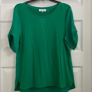 Green blouse